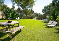 Garden area at the Irilena Hotel, Lassi, Kefalonia, Greece