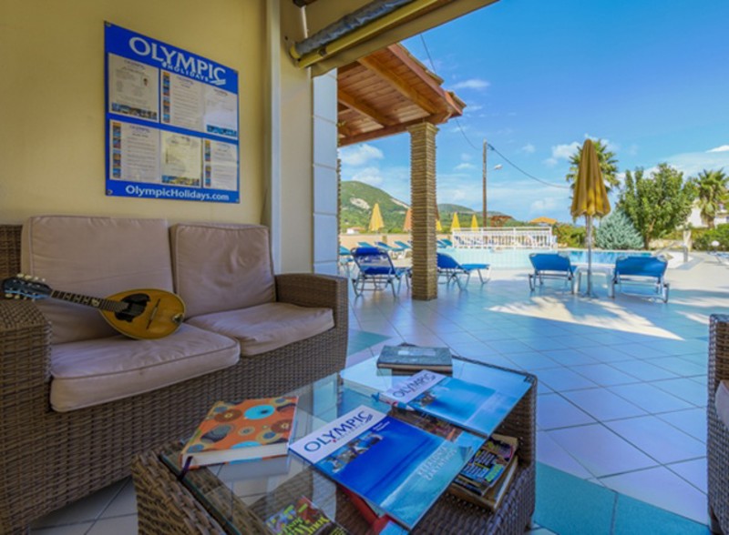 Outdoor Reception Area at Roula Apartments