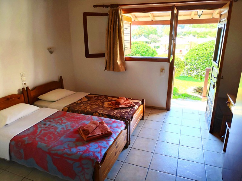 Bedroom at the Yalis Apartments, Achladies, Skiathos