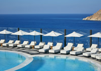 Myconian Royal Resort pool and sun loungers