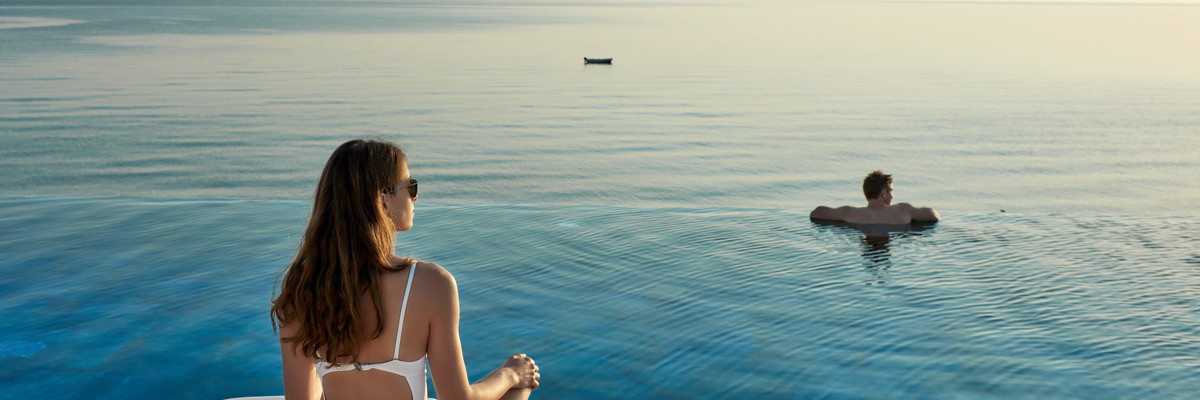 Togetherness is when the ocean and your infinity pool become one