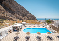 Views from pool at Marianna Hotel in Santorini