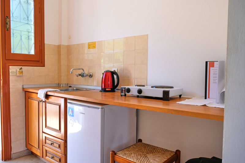 Kitchen at Tria Adelphia in Corfu