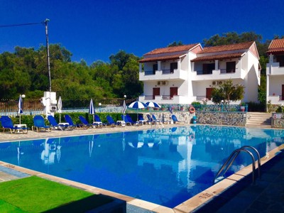 Pool at Tria Adelphia, Arillas, Corfu, Greece