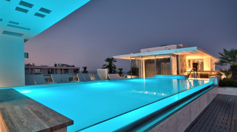 Valentina Hotel Rooftop Pool.