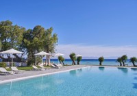 Pool view at the Labranda Blue Bay Beach Resort in Rhodes, Greece