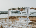 Sandy Beach Ceremony Set Up