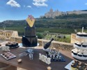 Mdina Views Wedding Cake Backdrop