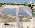 Santo Wines, Floral Pergola On The Terrace