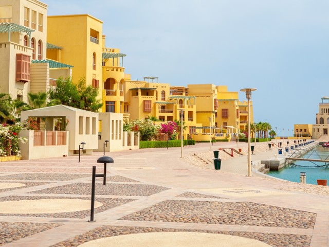 View Of Marina Promenade And Lighthouse El Gouna City