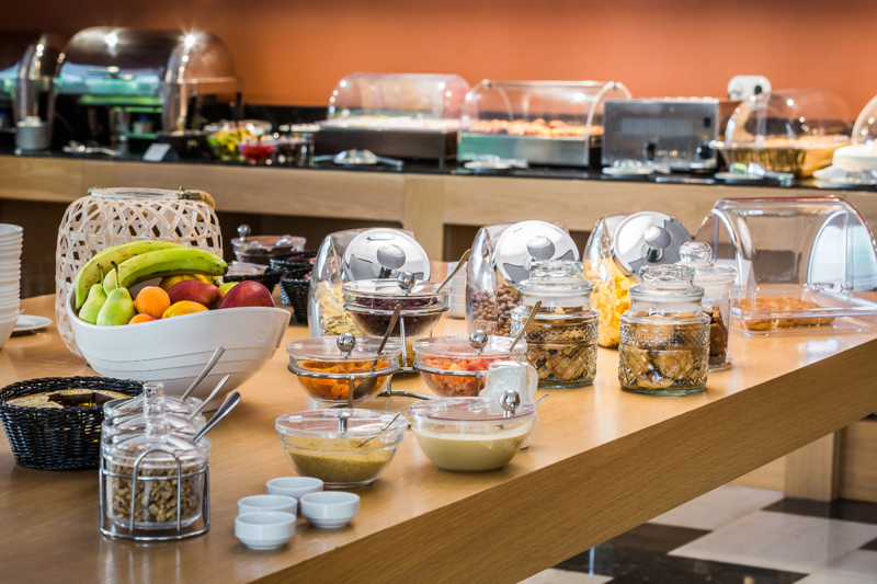 Buffet at Aenos Hotel in Kefalonia