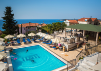 View of pool from Saoulas Apartments