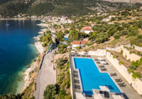 Kefalonia Bay Palace Aerial View of Swimming Pool and Beach