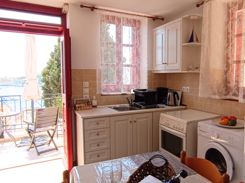 Double Bed Studio Kitchen Area at Elena Studios