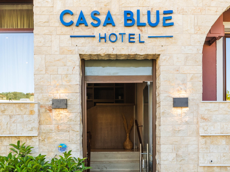 Entrance of Casa Blue Hotel
