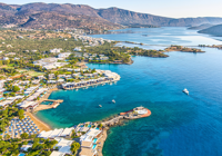 Aerial View of Elounda Beach Hotel & Villas and Surrounding Area