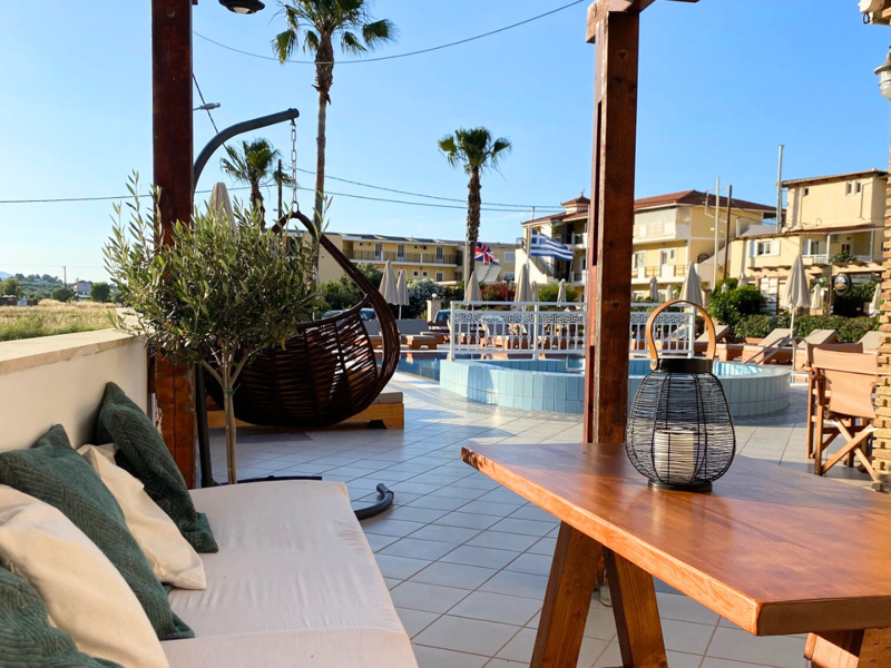 Communal Area by Pool at Roula Apartments