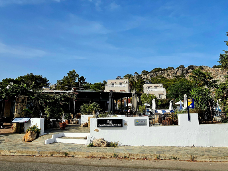 Exterior View of Eleni Restaurant Pool Bar