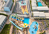 Aerial View of Waterparks in Caretta Paradise