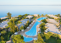 Aerial View of Ikos Olivia and Swimming Pools