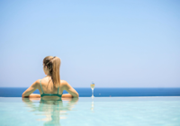 Drinks by the pool at Lindos White