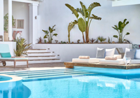 Pool Lounge at Stelia Mare Boutique Hotel