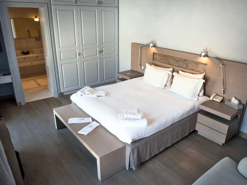Junior Suite with Sea View Bedroom at Hydrea Hotel