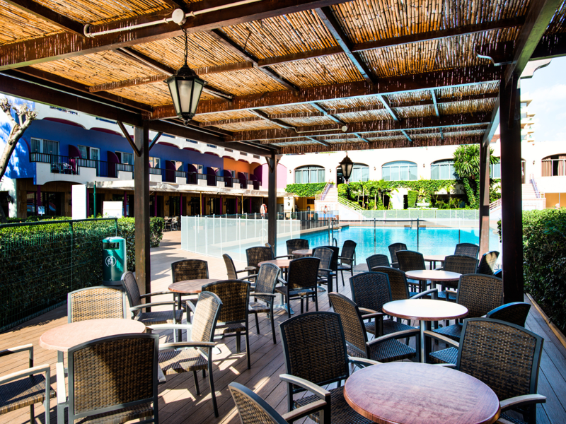 Pool Seating Area at Monarque Fuengirola Park