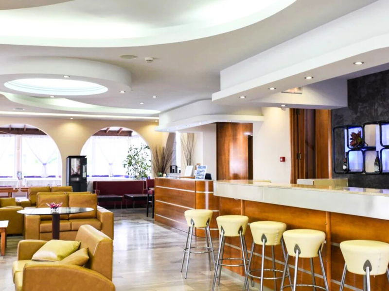 Lobby Bar and Reception Area at Sacallis Inn Beach Hotel