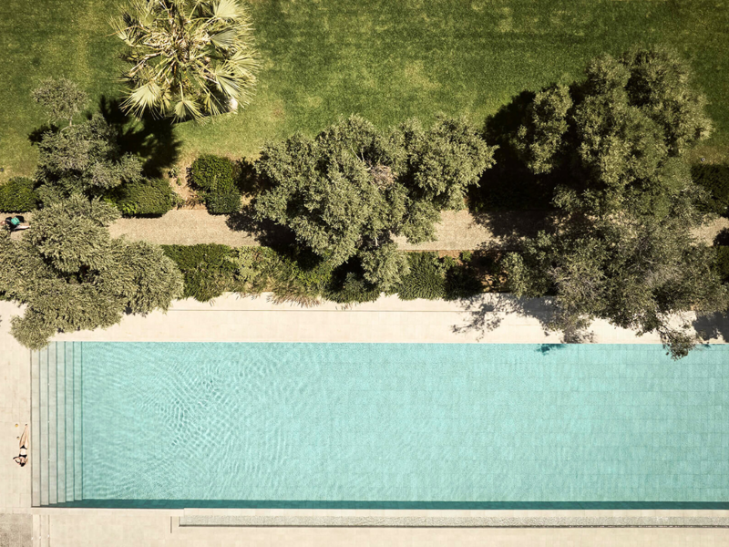 Aerial View of Pool at Almyra Hotel